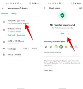 Google Play Store Scan Apps